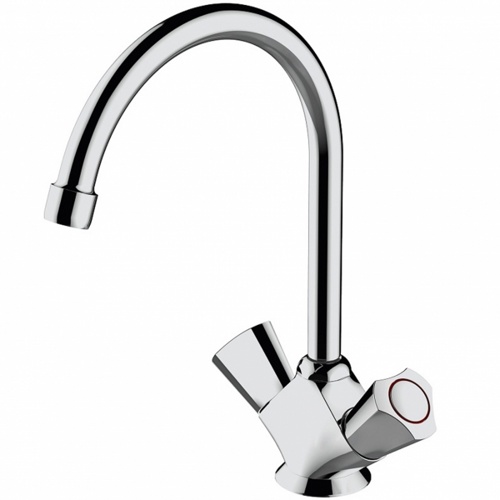 Смеситель для кухни Bravat Duo F7133186CP-RUS смеситель для кухни bravat duo f7133186cp-rus