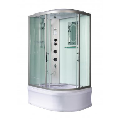 Душевая кабина Welt-Wasser HALLE 1204 L 120x90 с крышей, стекла прозрачные, профиль хром душевая кабина welt-wasser halle 1204 l 120x90 с крышей, стекла прозрачные, профиль хром