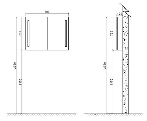 Шкаф с зеркалом Belbagno SPC-1A-DL-BL-600 фото 4 шкаф с зеркалом belbagno spc-1a-dl-bl-600 фото 4