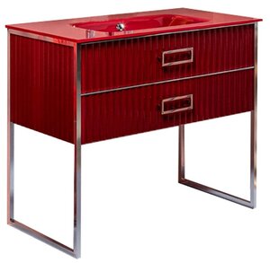 Тумба напольная Armadi Art Monaco 100 см 866-100-RCR бордовый глянец / хром тумба напольная armadi art monaco 100 см 866-100-rcr бордовый глянец / хром