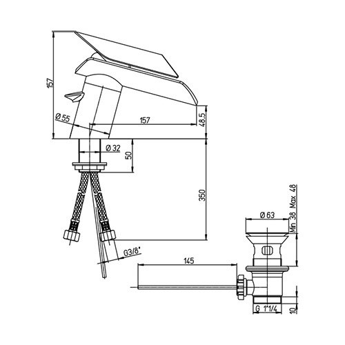 Душевой уголок Gutewetter Slide Rectan GK-863B 150x80 (бронза) фото 5 душевой уголок gutewetter slide rectan gk-863b 150x80 (бронза) фото 5