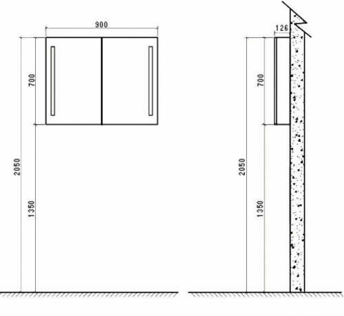 Шкаф с зеркалом Belbagno SPC-2A-DL-BL-800 фото 3 шкаф с зеркалом belbagno spc-2a-dl-bl-800 фото 3