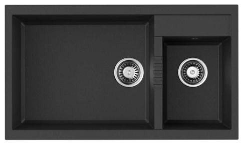 Кухонная мойка Omoikiri Tedori 86-2-LB-BL 4993932 86x50 черный кухонная мойка omoikiri tedori 86-2-lb-bl 4993932 86x50 черный