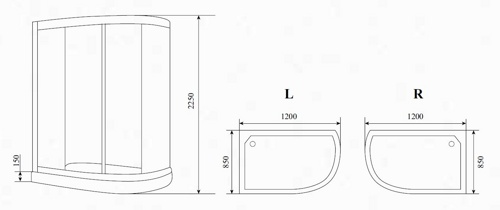 Душевая кабина Timo Lux T-7720 L120x85 фото 3 душевая кабина timo lux t-7720 l120x85 фото 3